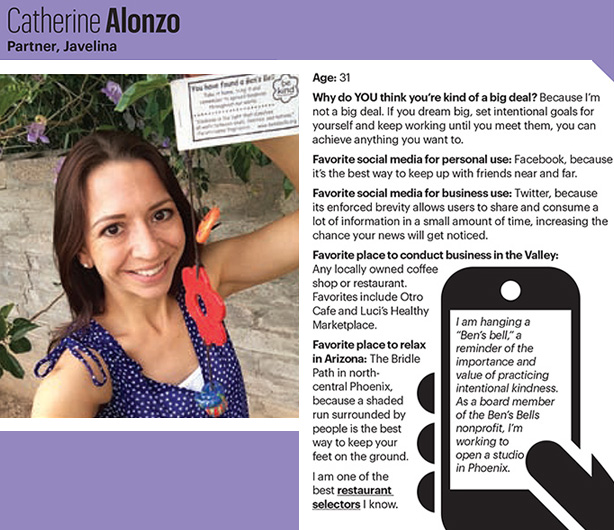 Catherine Alonzo Interview with Phoenix Business Journal for 40 Under 40 Class of 2014