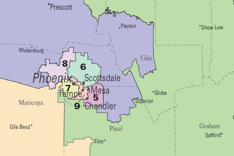 Arizona Congressional Districts Map